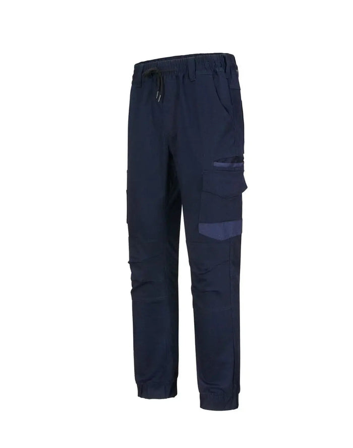 Unisex Cotton Stretch Drill Cuffed Work Pants WP28 Work Wear Australian Industrial Wear 72R Navy