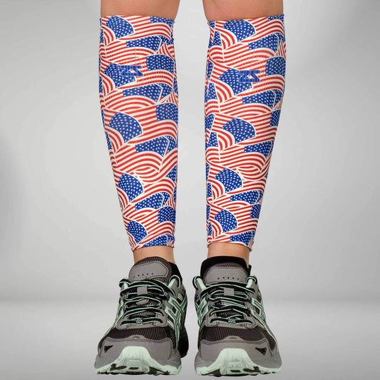 USA Flag Compression Leg SleevesLeg Sleeves - Zensah