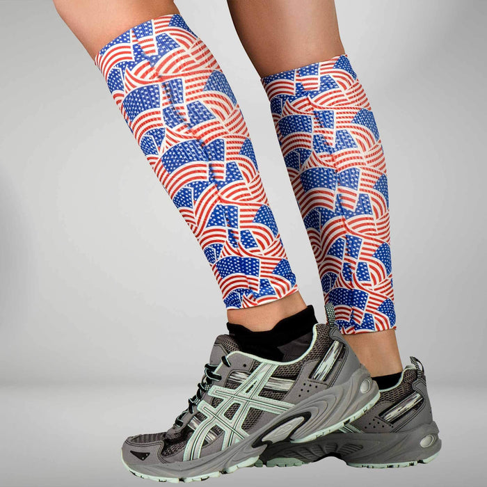USA Flag Compression Leg SleevesLeg Sleeves - Zensah