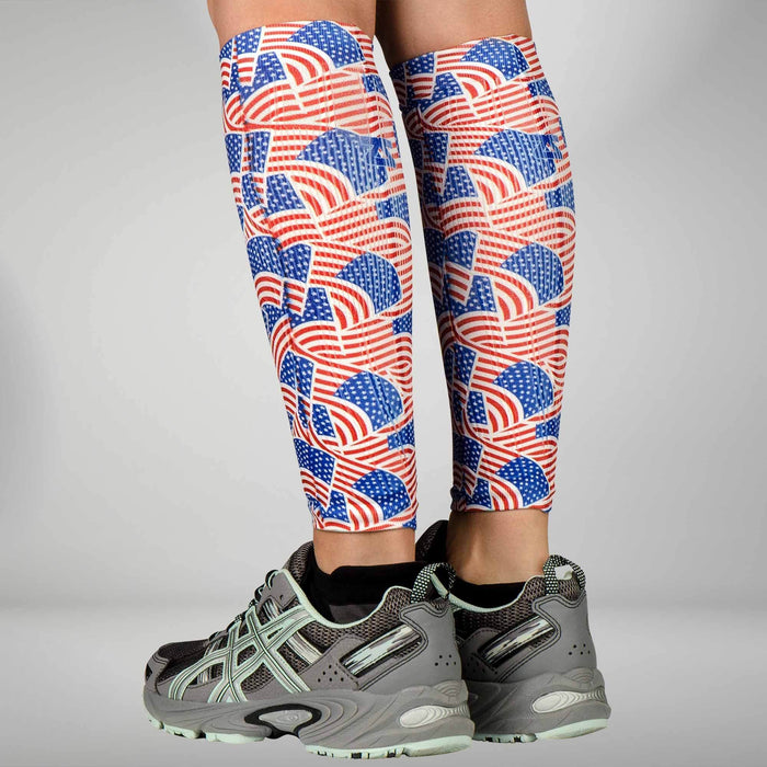 USA Flag Compression Leg SleevesLeg Sleeves - Zensah