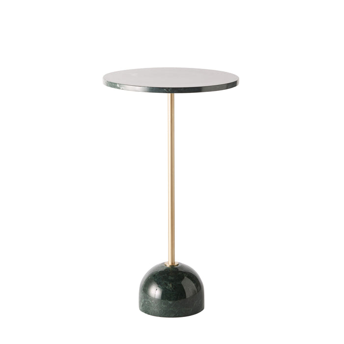 Vaani Green Marble Round Side Table 36x64cm