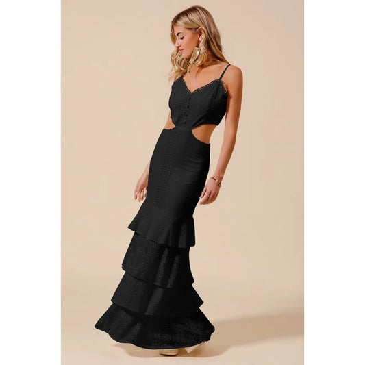 Vanessa Eyelet Lace Maxi Dress
