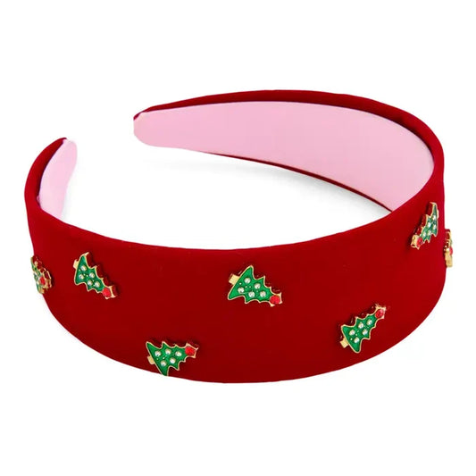 Velvet Scarlet Tree Headband