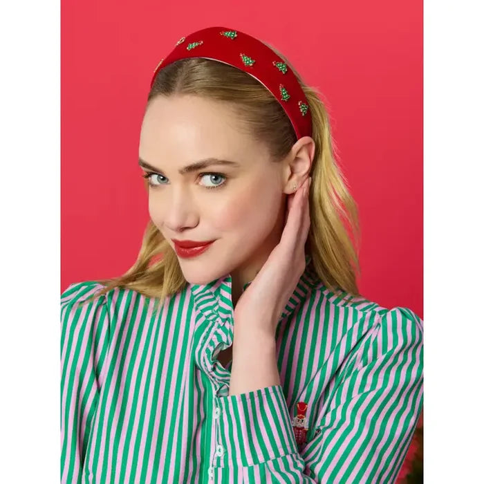 Velvet Scarlet Tree Headband