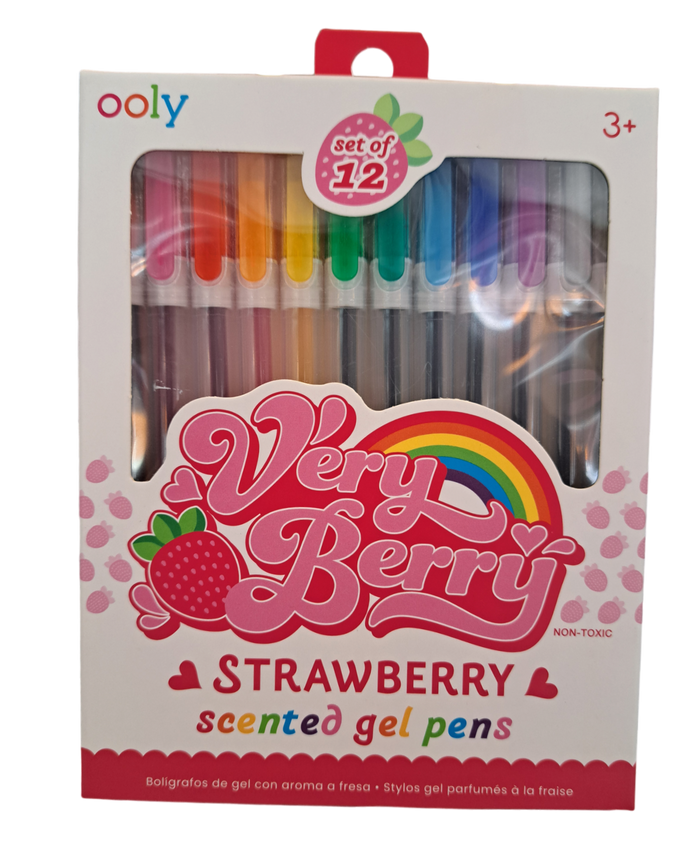 Very Berry Strawberry Scented Gel Pens