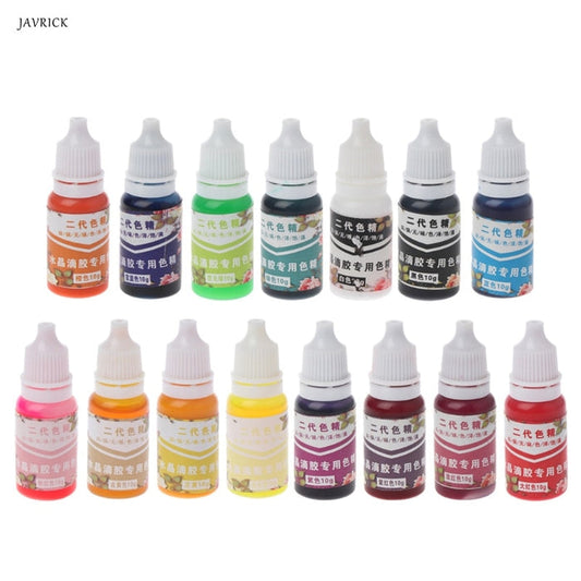 10ML Epoxy Resin Pigment UV Resin Coloring Dye Colorant Resin Pigment DIY Handmade Crafts Art Sets 15 Colors
