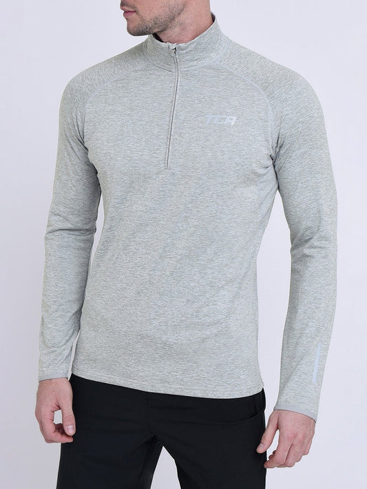 Winter Run Thermal Long Sleeve Running Top For Men With Brushed Inner Fabric