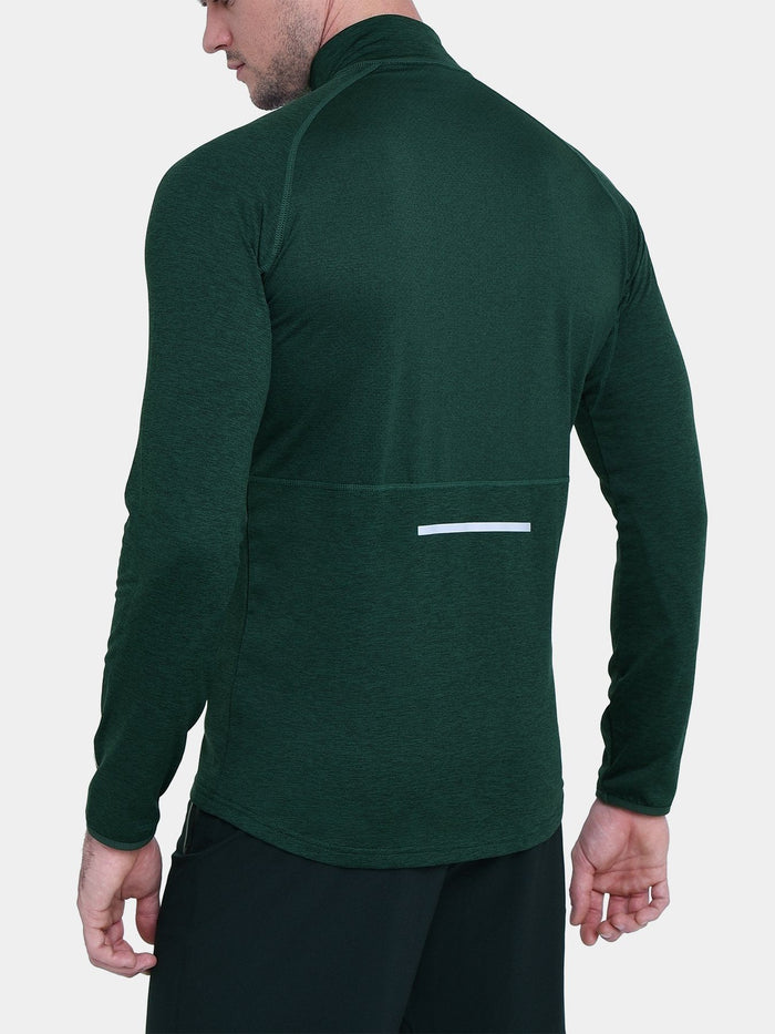 Winter Run Thermal Long Sleeve Running Top For Men With Brushed Inner Fabric