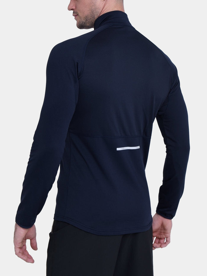 Winter Run Thermal Long Sleeve Running Top For Men With Brushed Inner Fabric