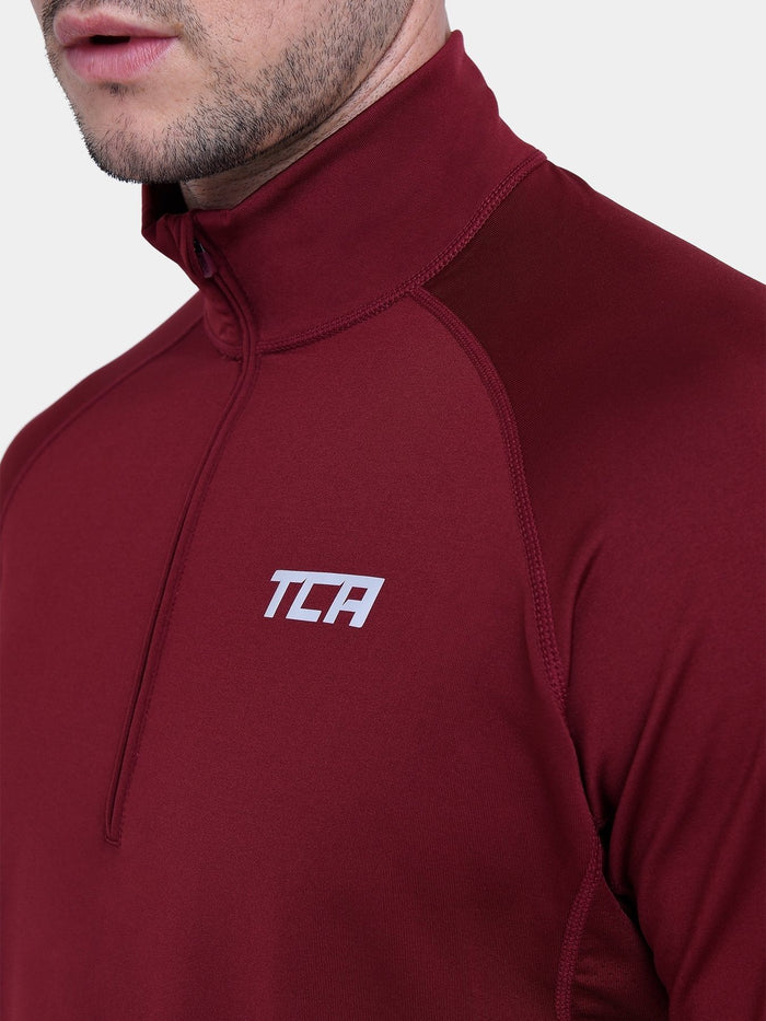 Winter Run Thermal Long Sleeve Running Top For Men With Brushed Inner Fabric