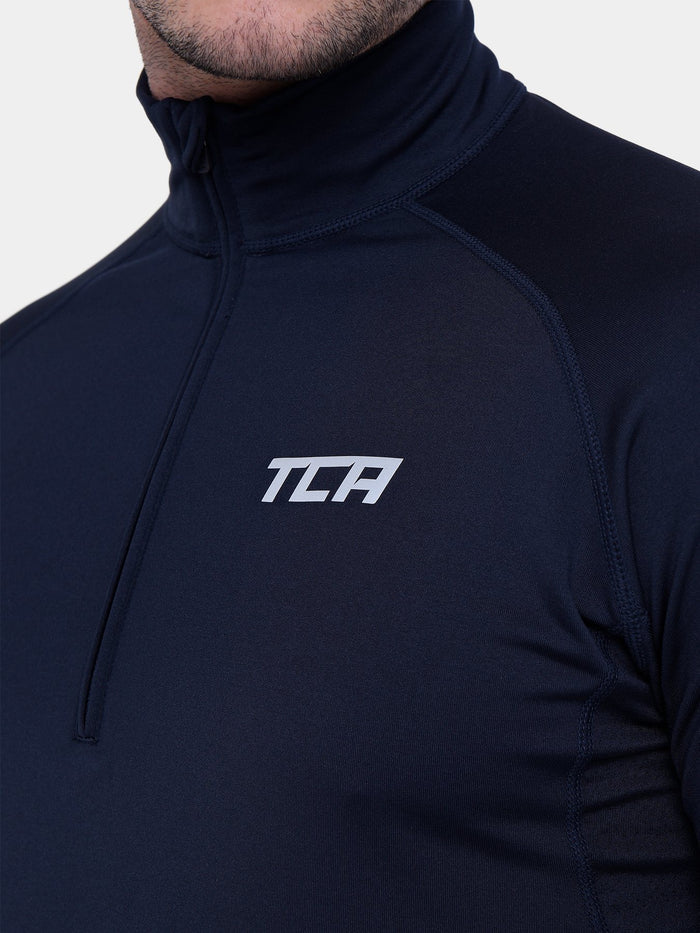 Winter Run Thermal Long Sleeve Running Top For Men With Brushed Inner Fabric