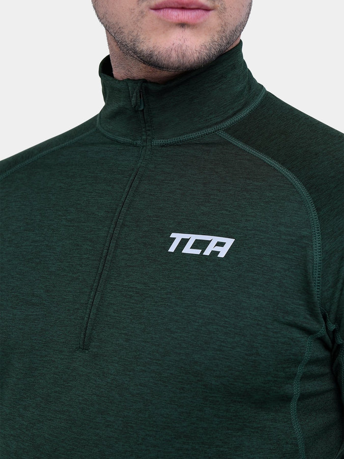 Winter Run Thermal Long Sleeve Running Top For Men With Brushed Inner Fabric