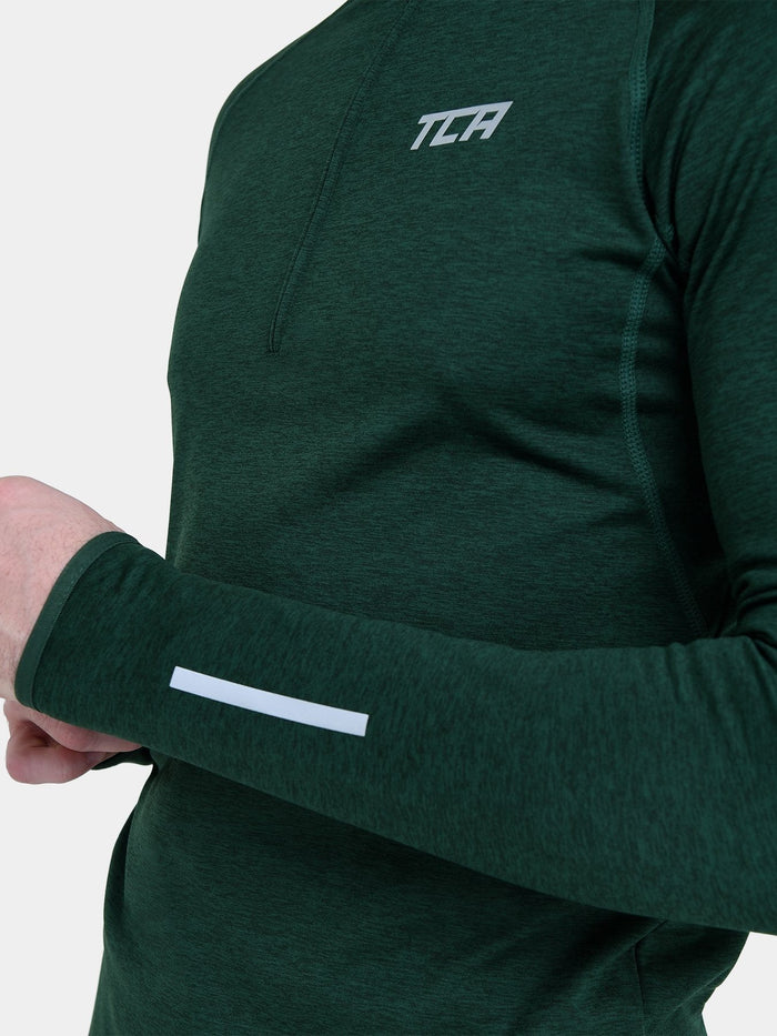 Winter Run Thermal Long Sleeve Running Top For Men With Brushed Inner Fabric