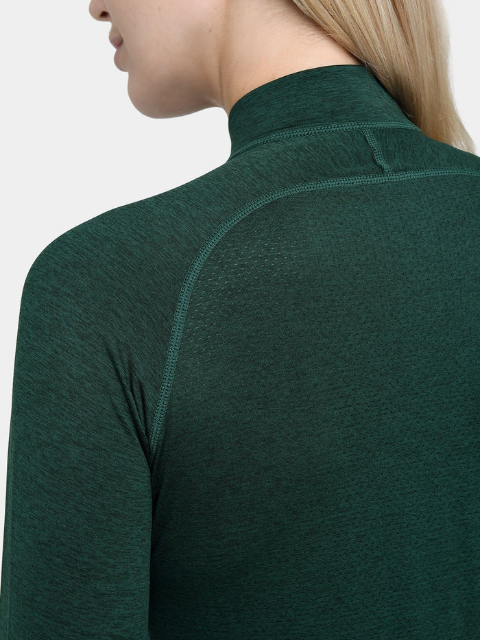 Winter Run Thermal Long Sleeve Running Top For Women With Brushed Inner Fabric