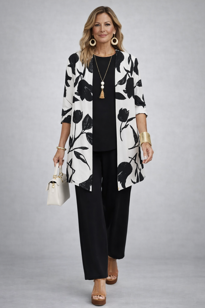 Women's 3 Piece Set UK – Classic Black | The Etheline | Huna