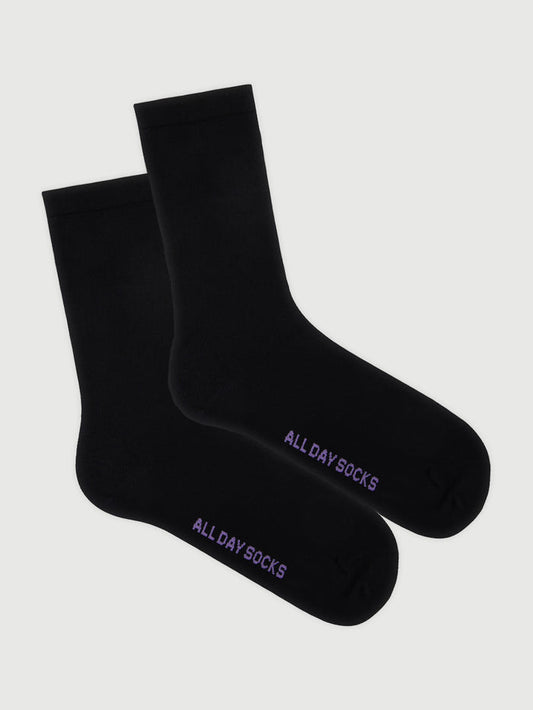 Women's All Day Premium Fine Crew Socks 2 Pack