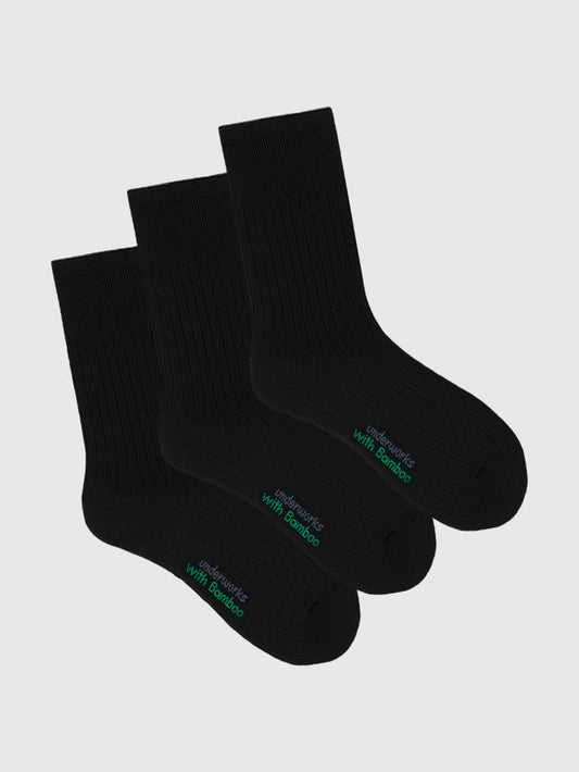 Women's Bamboo Lightweight Rib Crew 3 Pack