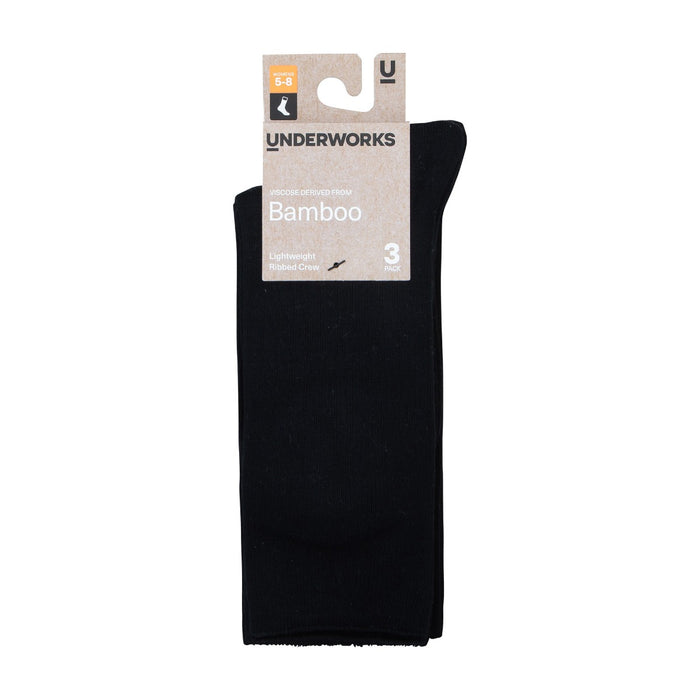 Women's Bamboo Lightweight Rib Crew 3 Pack