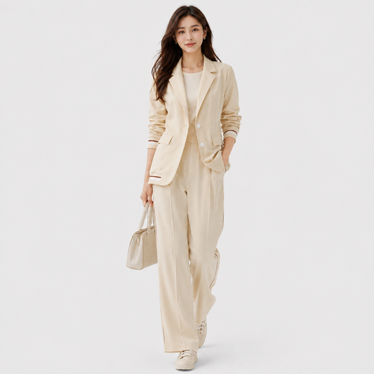Women's Blazer and Trouser Set for Work and Formal Events 0