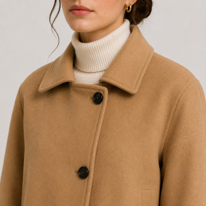 Women's Button Front Jacket UK – Relaxed Fit Timeless | The Zephyrine | Huna