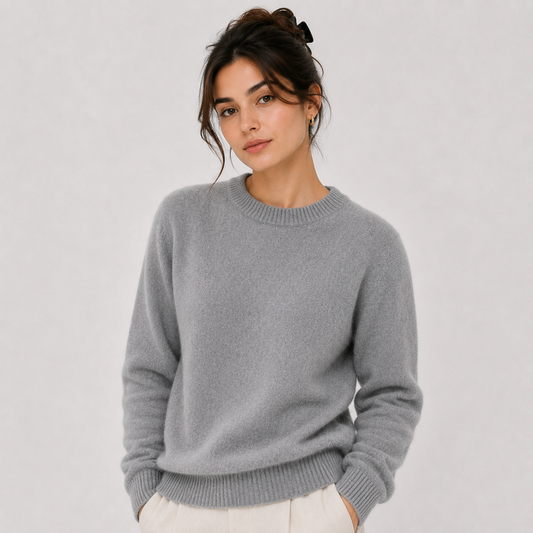 Women's Classic Cashmere Look Sweater Lightweight Warm Knitwear 0