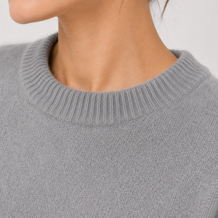 Women's Classic Cashmere-Feel Sweater UK – Lightweight Warm Knitwear | The Delyth | Huna