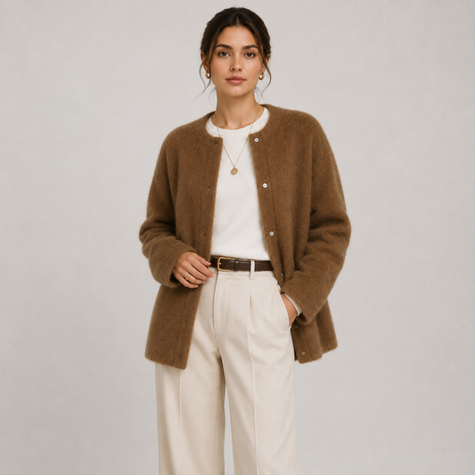 Women's Classic Knit Cardigan Refined Warm Heritage Style 0