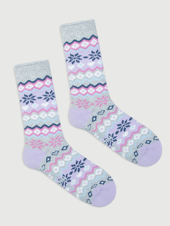 Women's Heat Bods Brushed Crew Socks 1 Pack