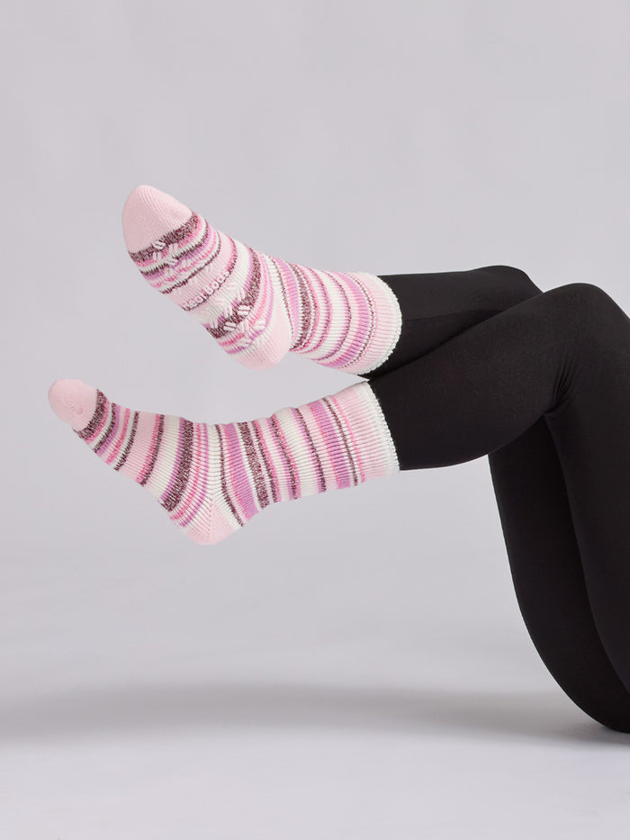 Women's Heat Bods Brushed Crew Socks 1 Pack