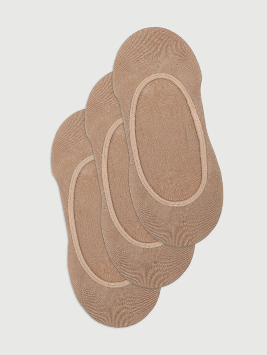 Women's Invisible Stay On Footlets 3 Pack