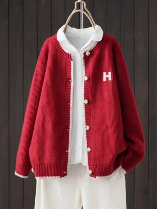Women's Oversized Cardigan UK – Black Soft Knit | The Helene | Huna