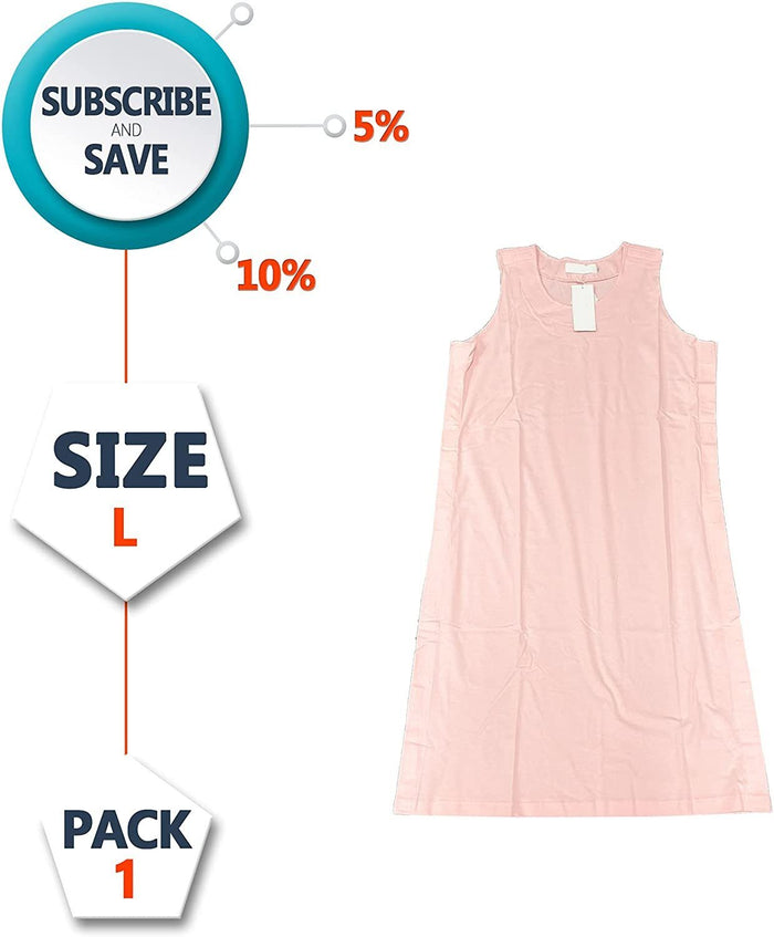 Women's Pink Hospital Gown – 100% Cotton, Large Size
