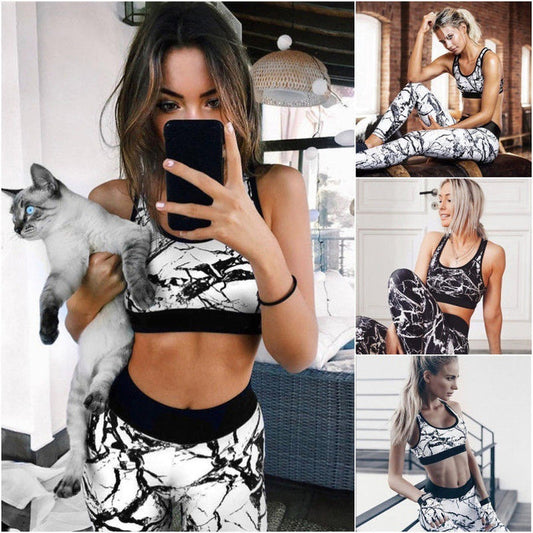 Women’s Slim Printed Sports Yoga Suit – Vibrant & Slimming
