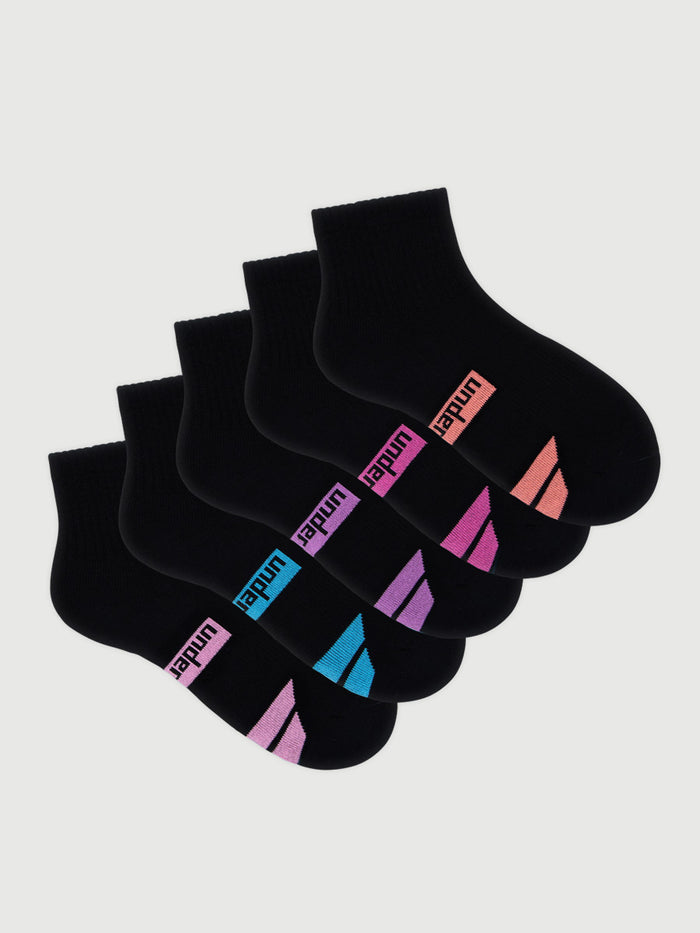 Women's Sport Cushioned Quarter Crew 5 Pack