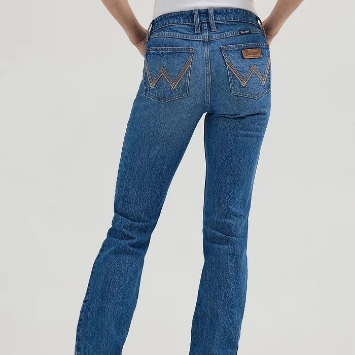 Wrangler Retro Women's Mae Mid Rise Bootcut Jean in Khloe