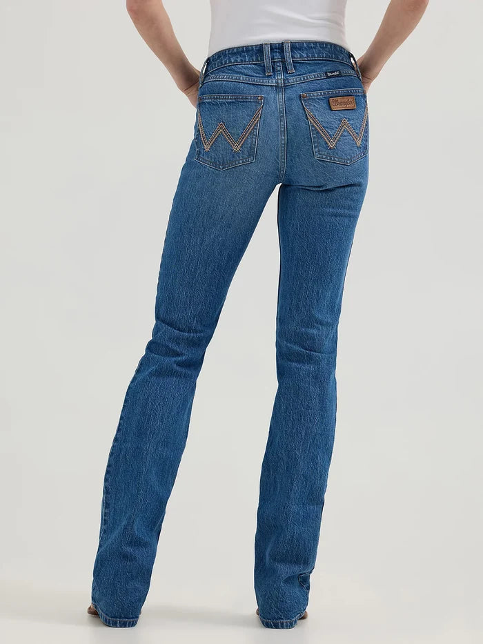 Wrangler Retro Women's Mae Mid Rise Bootcut Jean in Khloe