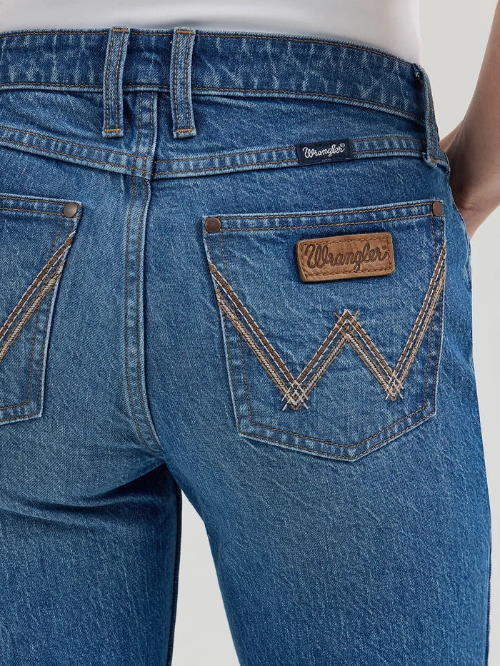 Wrangler Retro Women's Mae Mid Rise Bootcut Jean in Khloe