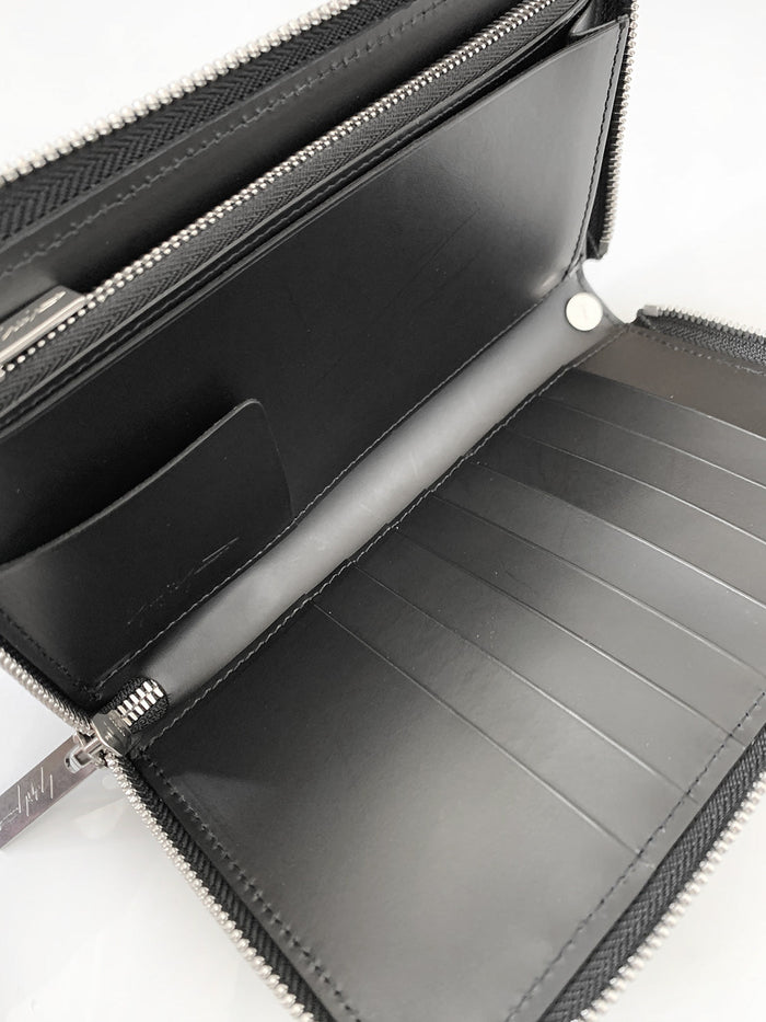 yohji yamamoto   HS-A02-763-1 LARGE ZIPPER WALLET