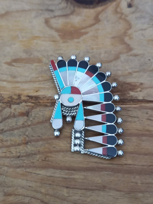 Zuni Chief Pendant; PD6-5